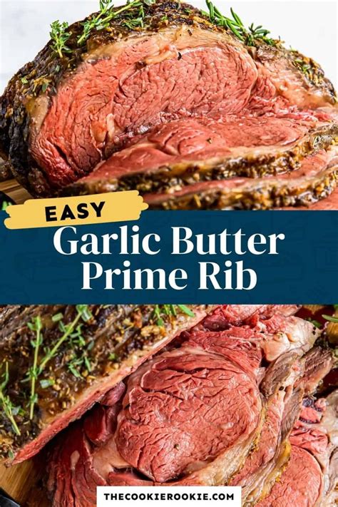 Garlic Butter Prime Rib Prime Rib Rib Roast Recipe Cooking Prime Rib