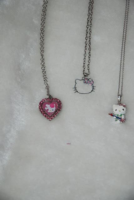 Hello Kitty Necklaces Two On The Left Are From Claires R Flickr