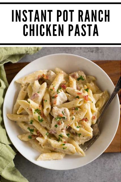 Instant Pot Ranch Chicken Pasta - Keto Recipes