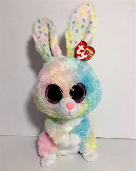 Ty Beanie Boos Bubby Multicolor Bunny Plush Medium 13 New Ebay Ty