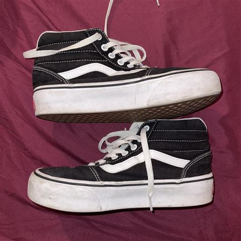 Platform vans size 8 - Depop