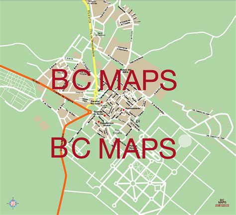 La Granja Mapa Vectorial Illustrator Eps Bc Maps Mapa Vectorial Eps