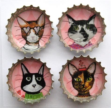 Cat Magnets Super Strong Magnets Funny Cat Magnets Etsy