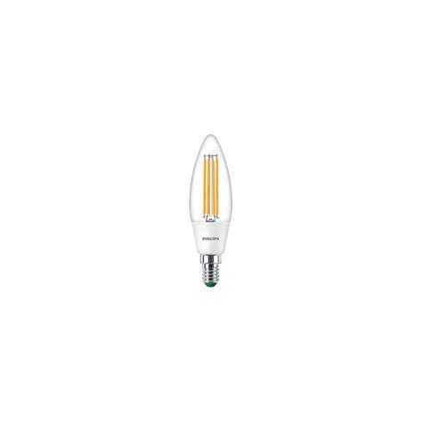 Philips LED CLA 40W B35 E14 3000K CL UE 2PF SRT LED Lampe In Kerzenform