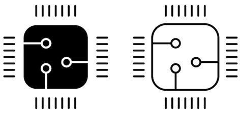 Premium Vector | Circuit board symbols