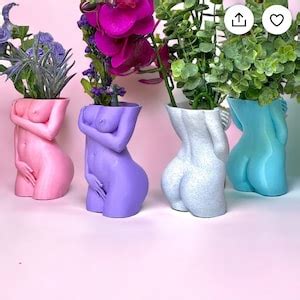 Woman Body Planter Shy Woman Plant Pot Body Naked Vase Plant Lover