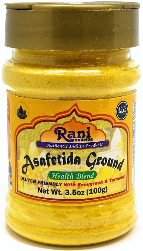 Rani Asafetida Hing Ground With Fenugreek And Turmeric 3 5oz 100g