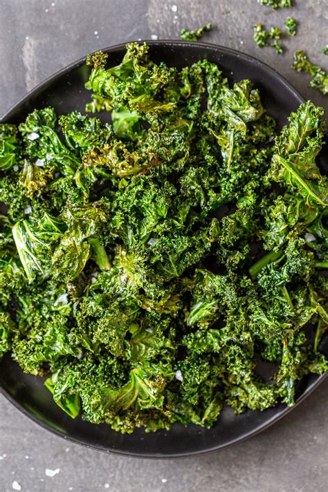 Air Fryer Kale Chips Only 3 Ingredients Momsdish