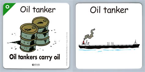 Oil Tanker O Atlas Editions Play Learn Flash Card