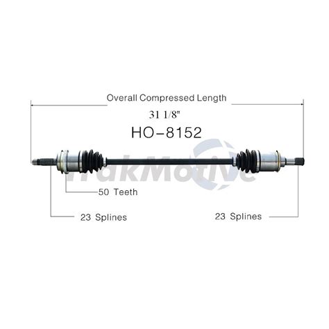 TrakMotive Rear Right Left CV Axle Shafts Set Of 2 For Honda CR V 1997