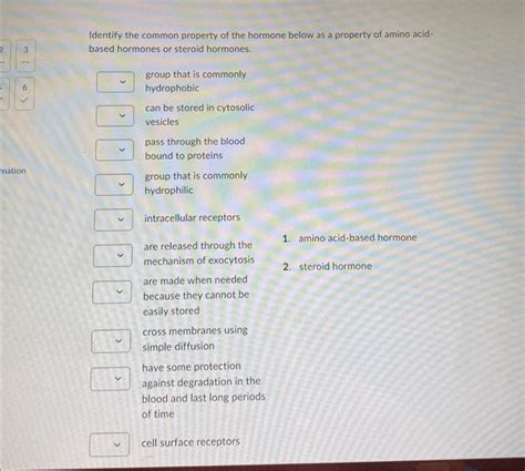 Solved Identify The Common Property Of The Hormone Below As Chegg