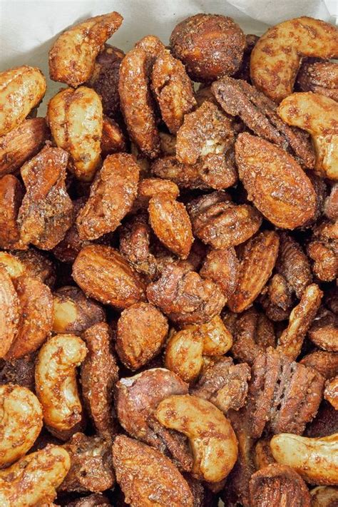 Sweet And Spicy Roasted Nuts Recipe Roasted Nuts Recipe Nut Recipes