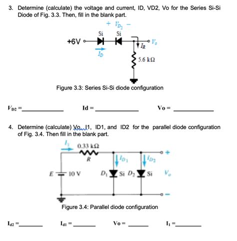 Solved EXPERIMENT SERIES AND PARALLEL DIODE CONFIGURATION 2 Chegg