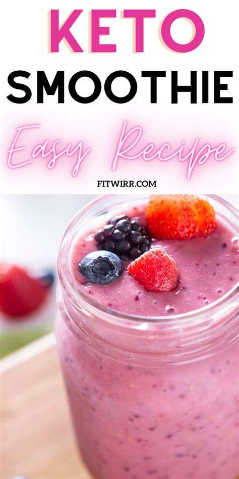 The Best Keto Smoothie Recipe To Keep You In Ketosis Recette En