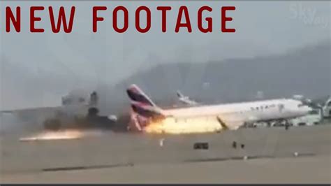 New Footage Of A320 Collision With Fire Truck Youtube