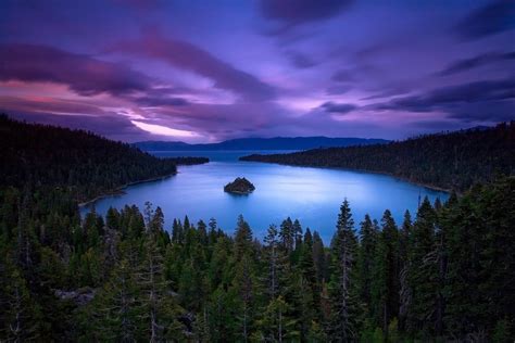 Emerald Bay sunset, Lake Tahoe, California photo on Sunsurfer