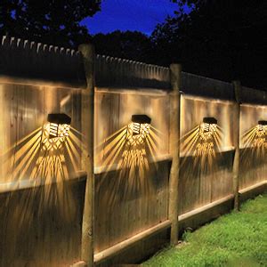 Litake 8Pack Solar Fence Lights Outdoor Solar Deck Lights Waterproof