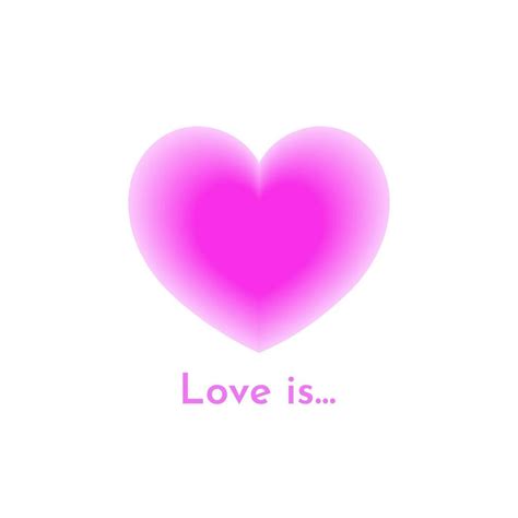 Love Is Vector Pink Heart Bright Love Forever And Ever Vector 42344206