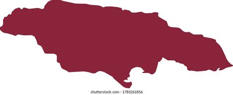 Vector Illustration Jamaica Map Stock Vector (Royalty Free) 1783261856 | Shutterstock