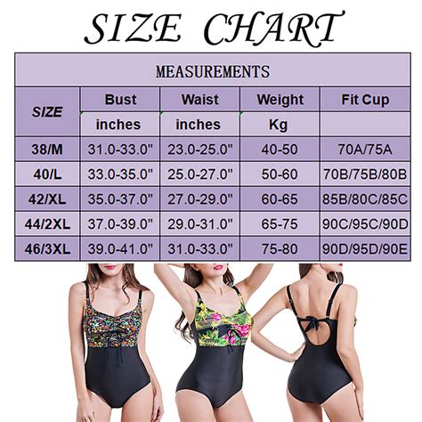 Us Swimsuit Size Chart A Visual Reference Of Charts Chart Master