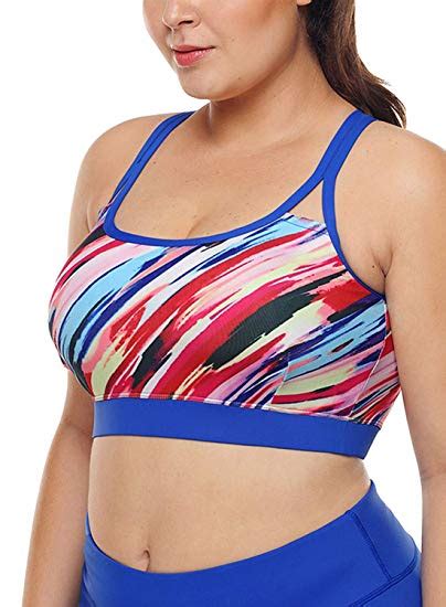 Aleumdr Womens Yoga Sport Bras Plus Size Wf Shopping