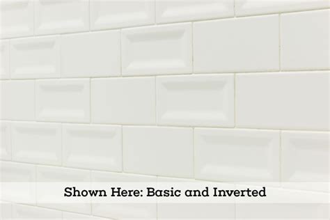 Casa White X Matte Inverted Bevel Ceramic Wall Subway Tile Ceramic