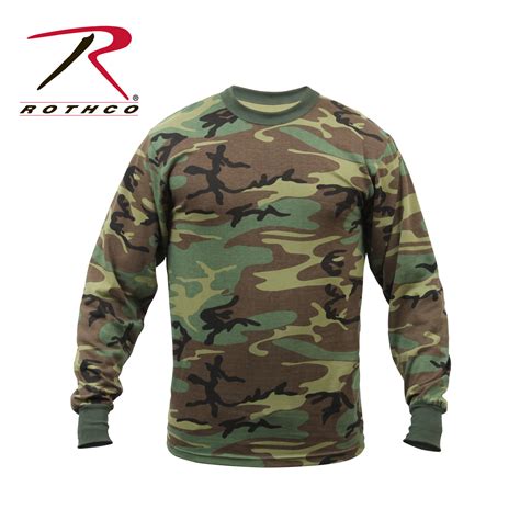 Long Sleeve Camo T Shirt Rothco