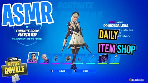 Asmr Fortnite New Princess Lexa And Prince Orin Skins Daily Item Shop 🎮🎧 Relaxing Whispering 😴💤