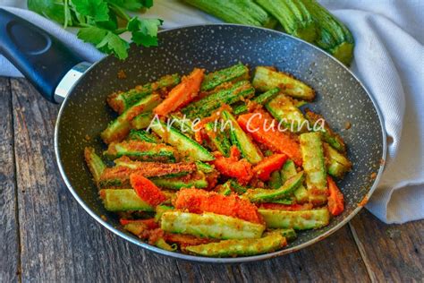 Zucchine E Carote Sabbiose In Padella O Forno Contorno Veloce