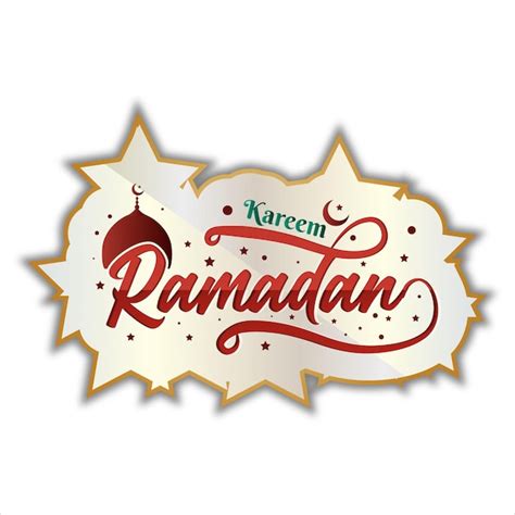 Lettres Du Ramadan Kareem Texte De Typographie Arabe Islamique Pour L