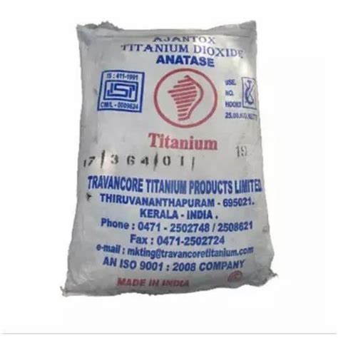 Anatase Grade Titanium Dioxide Chemical Formula Tio2 Grade Standard Industrial At Rs 278 Kg