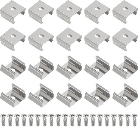 Patikil Led Strip Clips Pcs Stainless Steel Mounting Brackets Fixing