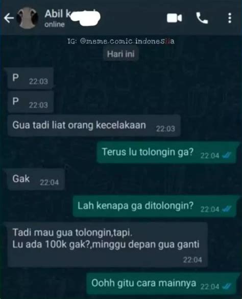 Chat Lucu Teman Pinjam Uang Ini Pakai Berbagai Macam Teknik Bikin