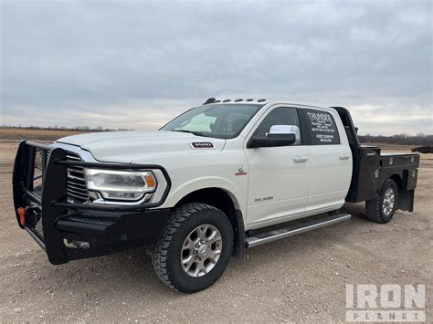 Used 2020 Dodge Ram 3500 Laramie Flatbed Dually 4x4 Diesel 55 Off