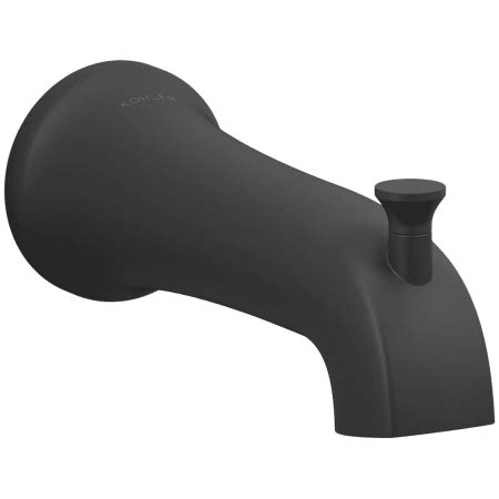 Kohler K Bl Matte Black Tempered Integrated Diverter Tub