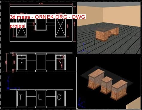 Proje Sitesi 3d Masa Autocad Projesi