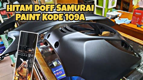 REPAINT MOTOR GENIO WARNA HITAM DOFF SAMURAI PAINT KODE 109A FLAT