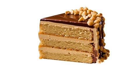 Ai Generated Peanut Butter Cake Isolated On Png Background 39108194 Png