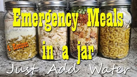 Create 4 Delicious And Nutritious Meals In A Jar For Emergencies Homesteading Self Reliance And