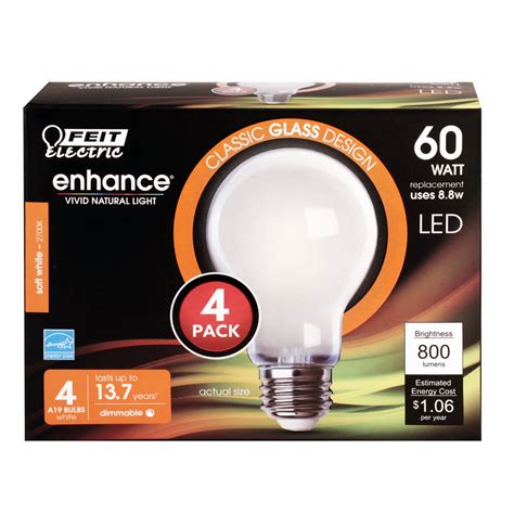 Feit Electric Enhance Led Watt W Equivalent Soft White A