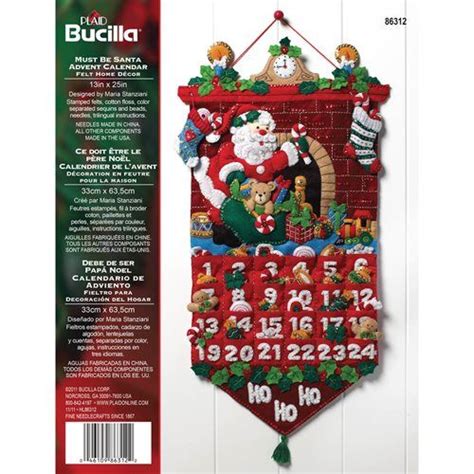 Shop Plaid Bucilla Seasonal Felt Home Decor Advent Calendar