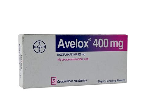 Comprar Avelox 400 Mg Con 5 Comprimidos En Farmalisto Colombia