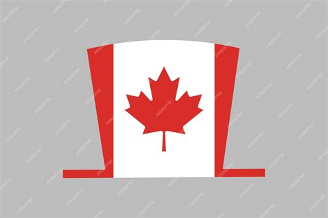 Premium Vector | Canada hat with flag the flag of canada vector ...