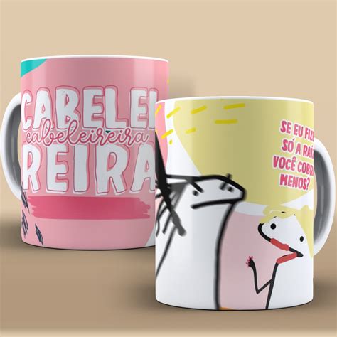 Caneca Profiss Es Flork Cabeleireira Shopee Brasil