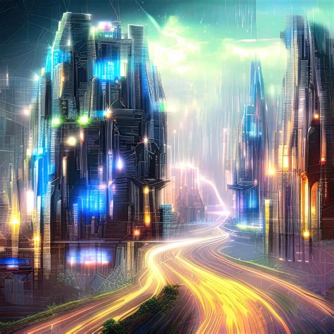 Futuristic City Scenery Generative Ai By Mmart23d On Deviantart