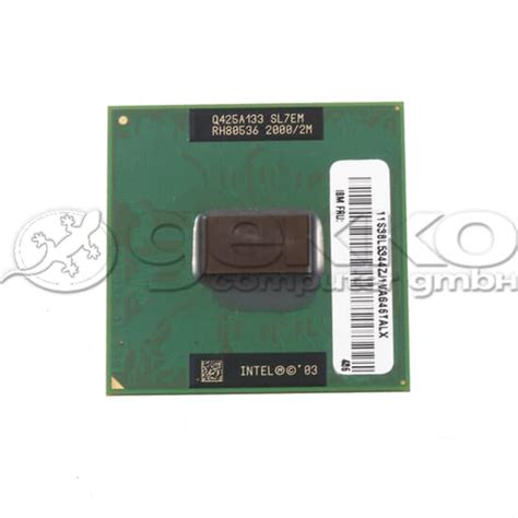 Cpu Intel Pentium M 755 2000mhz 2mb L2 400 Sl7em Gekko