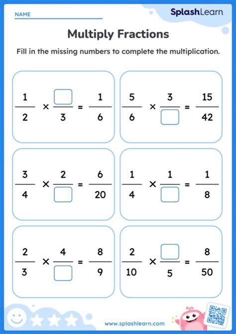 Free multiplication fraction worksheet, Download Free multiplication ...