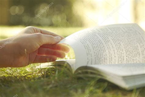 Reading a book outdoors — Stock Photo © bonninturina #7318990