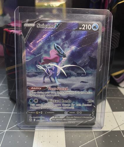 Pokemon TCG Crown Zenith Suicune V GG38 Alt Art Ultra Rare Packed