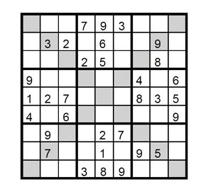 Sudoku X para imprimir nivel fácil Juego Sudoku para descargar